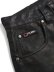 画像3: 【送料無料】FUBU FAUX LEATHER BUGGY PANTS BLACK (3)
