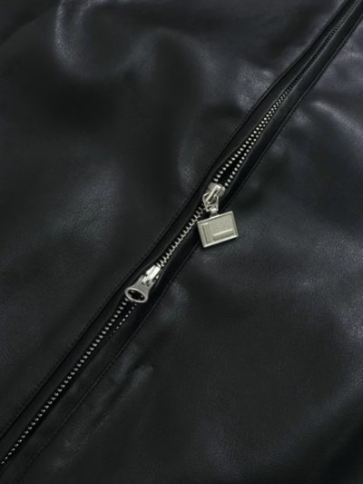 画像5: 【送料無料】FUBU FAUX LEATHER JACKET GRAY