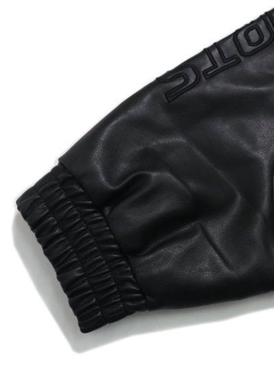 画像10: 【送料無料】FUBU FAUX LEATHER JACKET BLACK