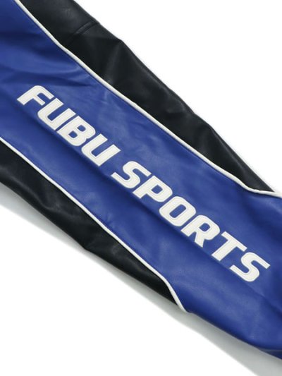 画像8: 【送料無料】FUBU FAUX LEATHER JACKET BLUE