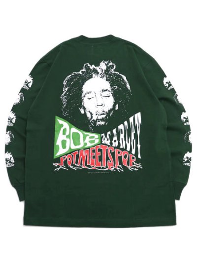 画像1: POT MEETS POP UPRISING LS TEE GREEN