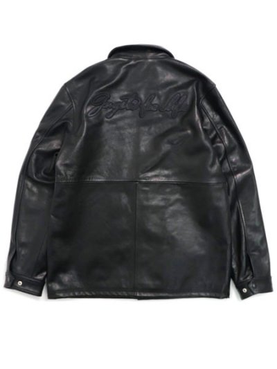 画像1: 【送料無料】WEST WEAR GFL SCRIPT LOGO LEATHER COACH JACKET