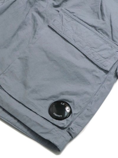 画像7: 【送料無料】C.P.COMPANY MICROREPS BOXY LENS SHORTS SILVER BLUE