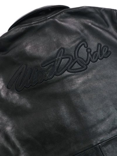 画像4: 【送料無料】WEST WEAR WS SCRIPT LOGO LEATHER COACH JACKET