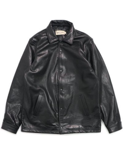 画像2: 【送料無料】WEST WEAR ES SCRIPT LOGO LEATHER COACH JACKET