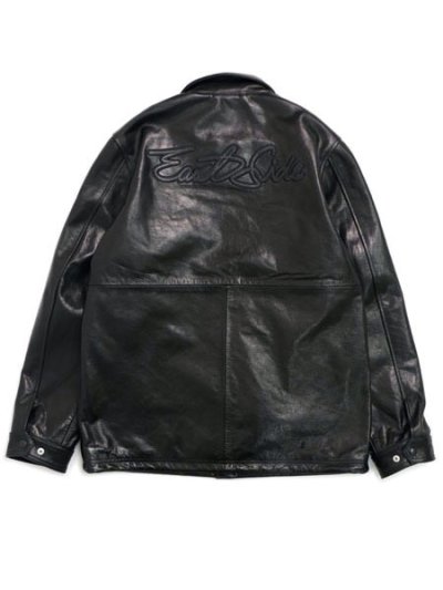 画像1: 【送料無料】WEST WEAR ES SCRIPT LOGO LEATHER COACH JACKET