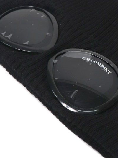 画像3: 【送料無料】C.P.COMPANY COTTON GOGGLE BEANIE BLACK