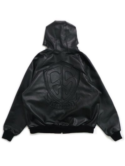 画像1: 【送料無料】WEST WEAR ES LOGO LEATHER WORK JACKET