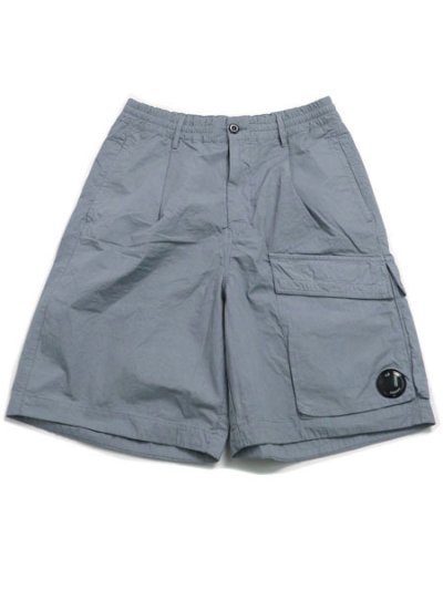 画像1: 【送料無料】C.P.COMPANY MICROREPS BOXY LENS SHORTS SILVER BLUE