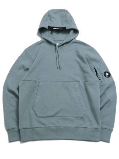 画像1: 【送料無料】C.P.COMPANY DIAGONAL RAISED FLC HOOD LENS SILVER BLUE