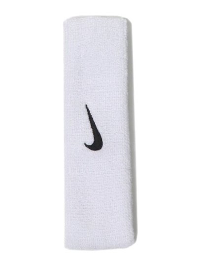 画像2: NIKE SWOOSH CLASSIC HEAD BAND-WHITE/BLACK