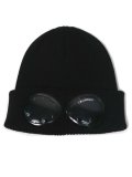 【送料無料】C.P.COMPANY COTTON GOGGLE BEANIE BLACK