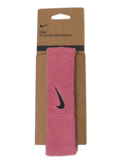 画像1: NIKE SWOOSH CLASSIC HEAD BAND-PEONY/BLACK