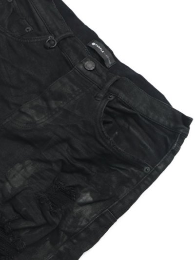 画像3: 【送料無料】PURPLE BRAND BLACK OIL SPILL JEAN
