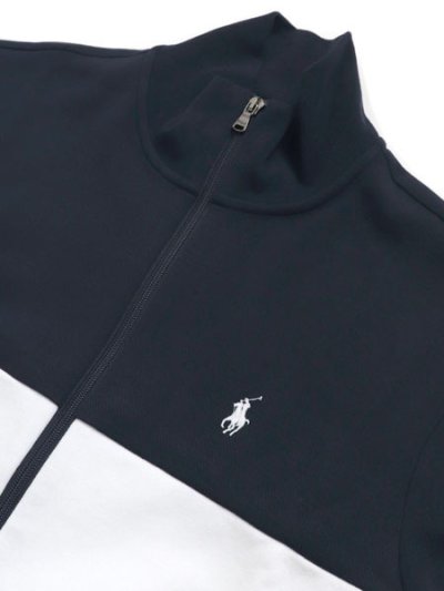 画像3: 【送料無料】POLO RALPH LAUREN PIECE-STRIPED DOUBLE-KNIT TRACK JACKET