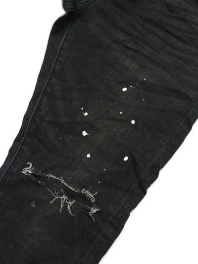 画像6: 【送料無料】PURPLE BRAND BLACK OVER SPRAY JEAN