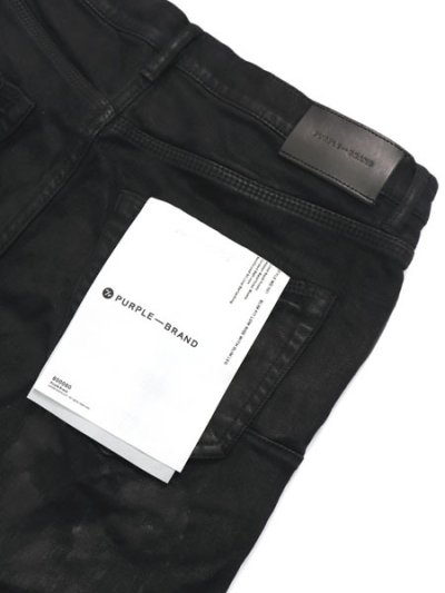 画像5: 【送料無料】PURPLE BRAND BLACK OIL SPILL JEAN