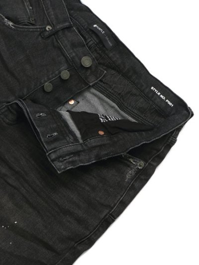 画像4: 【送料無料】PURPLE BRAND BLACK OVER SPRAY JEAN