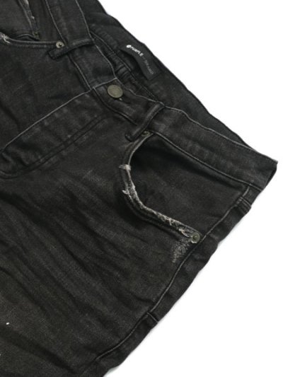 画像3: 【送料無料】PURPLE BRAND BLACK OVER SPRAY JEAN