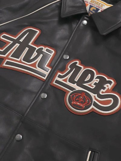 画像3: 【送料無料】AVIREX VARSITY JACKET THE KINGS DARK BROWN