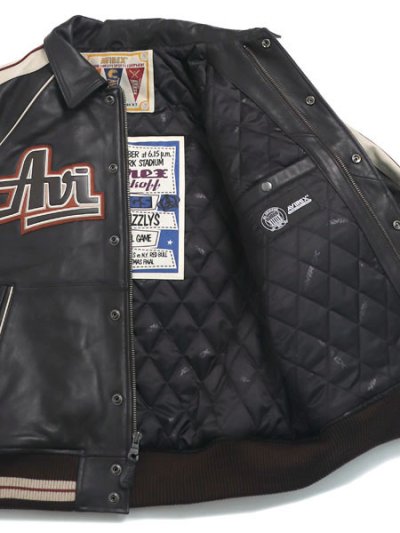 画像6: 【送料無料】AVIREX VARSITY JACKET THE KINGS DARK BROWN