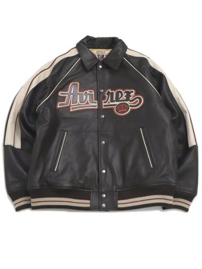 画像1: 【送料無料】AVIREX VARSITY JACKET THE KINGS DARK BROWN