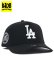 画像1: 【KIDS】NEW ERA YOUTH 9FORTY A-FRAME BLACK & WHITE DODGERS (1)