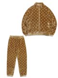 【送料無料】WEST WEAR GFL LOGO VELOUR SETUP BROWN