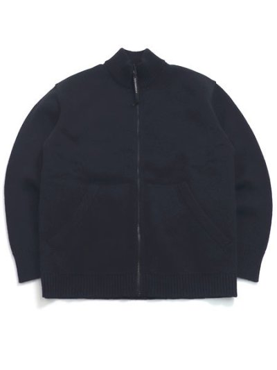 画像3: 【送料無料】C.P.COMPANY CTTN MIXED ZIPPED CARDIGAN TOTAL ECLIPSE