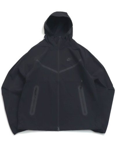 画像1: 【送料無料】NIKE TECH WR FZ WOVEN JACKET-BLACK/BLACK