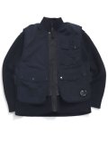【送料無料】C.P.COMPANY CTTN MIXED ZIPPED CARDIGAN TOTAL ECLIPSE