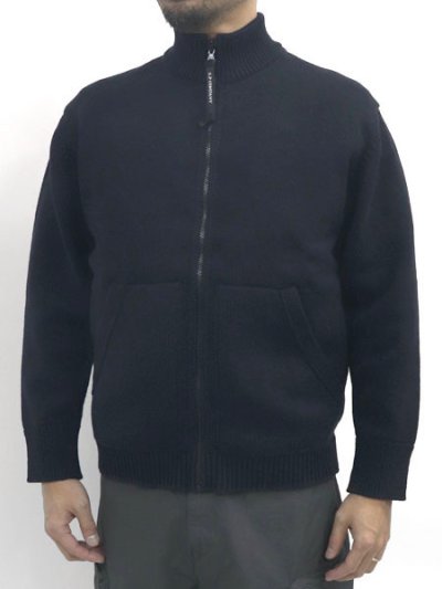 画像9: 【送料無料】C.P.COMPANY CTTN MIXED ZIPPED CARDIGAN TOTAL ECLIPSE