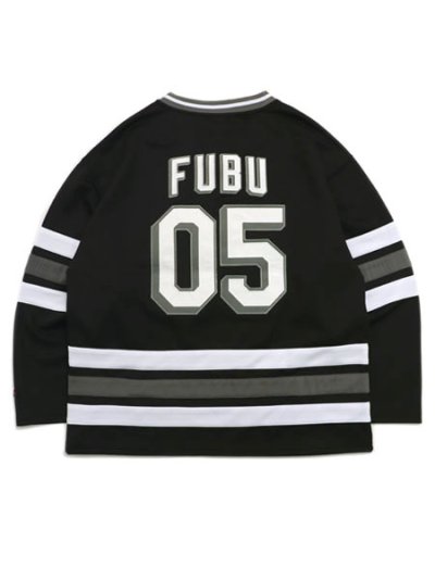 画像2: 【送料無料】FUBU HOCKEY SHIRTS BLACK