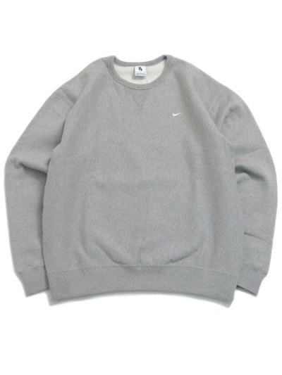 画像1: 【送料無料】NIKE SOLO SWOOSH BB CREW-DK GREY HEATHER/WH