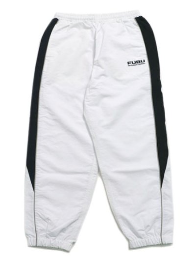 画像1: 【送料無料】FUBU TRACK PANTS WHITE