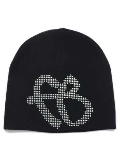 画像1: FUBU RHINESTONE BEANIE BLACK