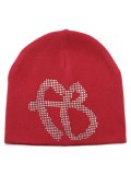 FUBU RHINESTONE BEANIE RED