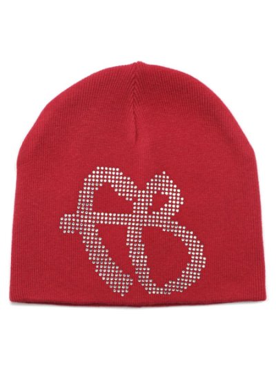 画像1: FUBU RHINESTONE BEANIE RED