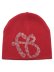画像1: FUBU RHINESTONE BEANIE RED (1)