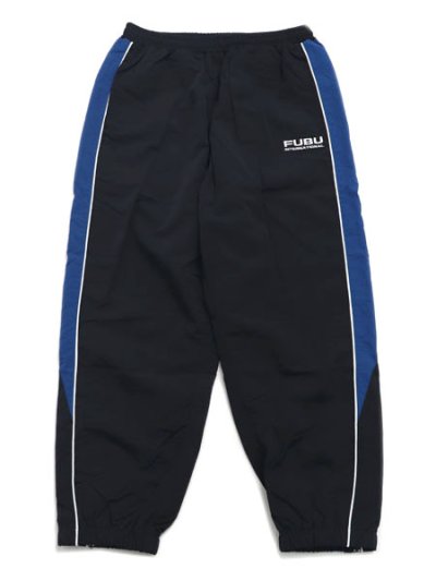 画像1: 【送料無料】FUBU TRACK PANTS BLACK