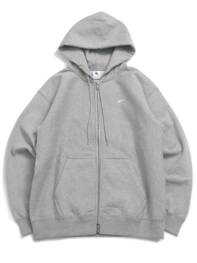 画像1: 【送料無料】NIKE SOLO SWOOSH BB FZ HOODIE-DK GRY HEATHER