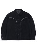 【送料無料】SCHOTT WESTERN SUEDE LEATHER JACKET BLACK