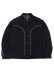 画像1: 【送料無料】SCHOTT WESTERN SUEDE LEATHER JACKET BLACK (1)