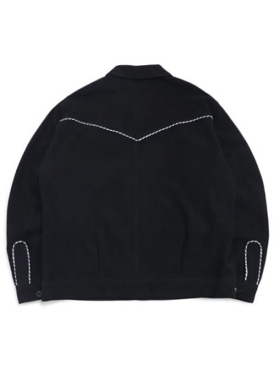 画像2: 【送料無料】SCHOTT WESTERN SUEDE LEATHER JACKET BLACK