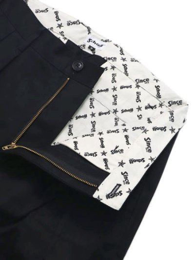 画像4: 【送料無料】SCHOTTTC TC DOUBLE PLEATED WIDE PANTS BLACK