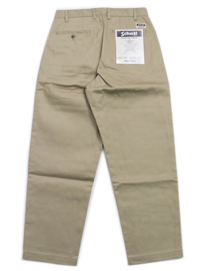 画像2: 【送料無料】SCHOTTTC TC DOUBLE PLEATED WIDE PANTS KHAKI