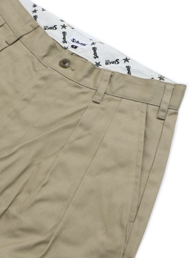 画像3: 【送料無料】SCHOTTTC TC DOUBLE PLEATED WIDE PANTS KHAKI