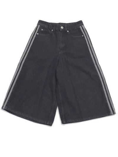 画像1: 【送料無料】ADIDAS WMNS FIREBIRD DENIM JORTS-TRUE BLACK DENIM