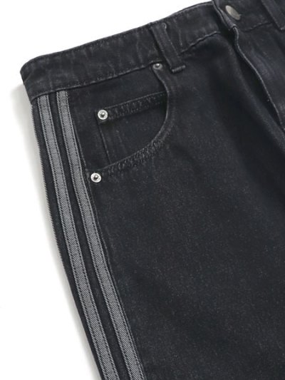画像4: 【送料無料】ADIDAS FIREBIRD ADICOLOR DENIM PANTS-TRUE BK DENIM