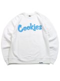 【送料無料】COOKIES CLOTHING ORIGINAL LOGO CREWNECK WHITE/COOKIES BLUE